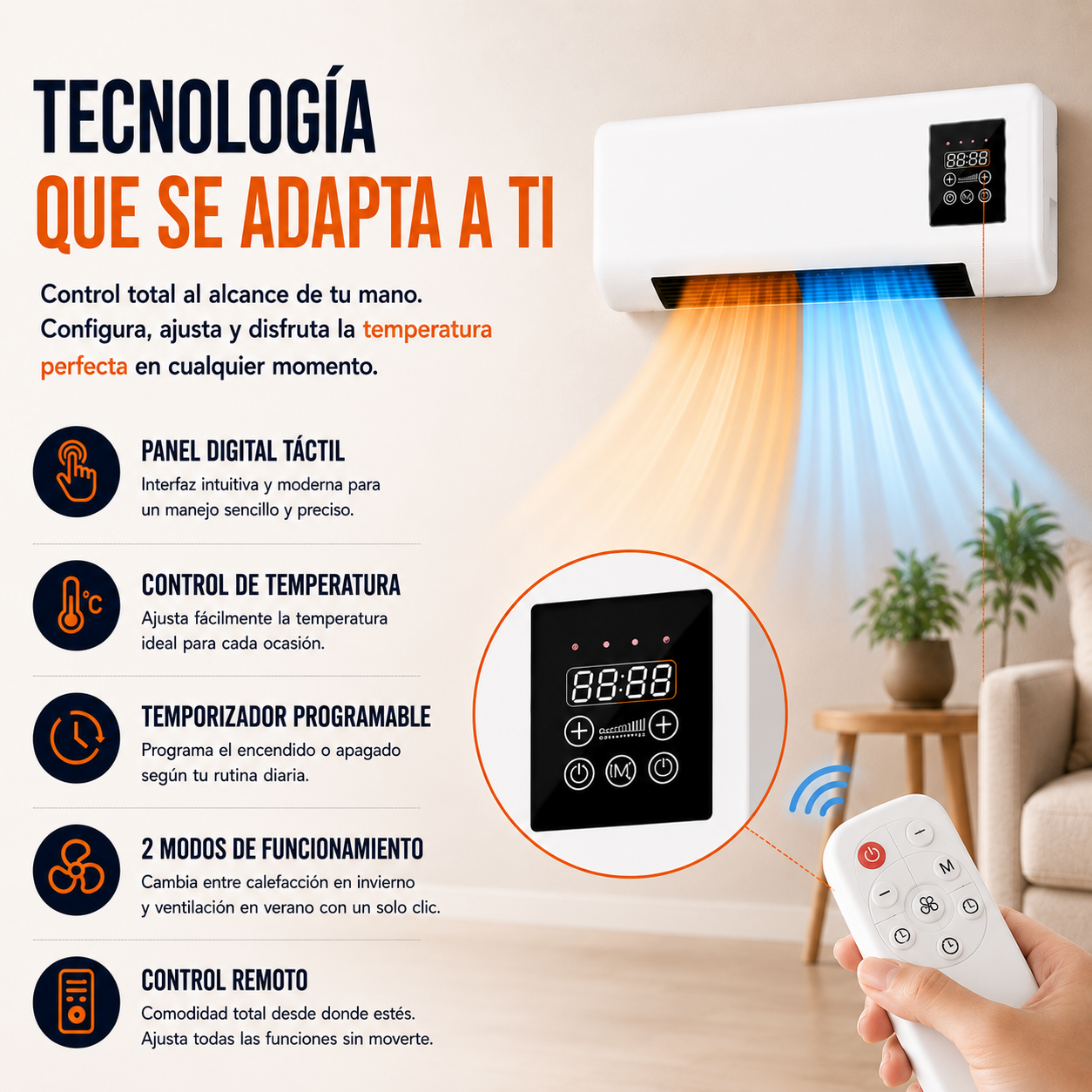 Climatizador 2 en 1 | Temperatura ideal siempre 🏠