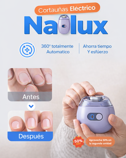 Nailux - Corta uñas eléctrico recargable
