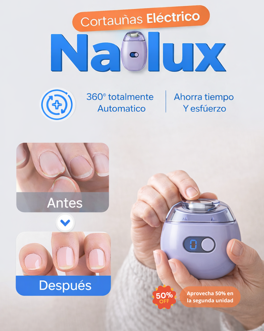 Nailux - Corta uñas eléctrico recargable