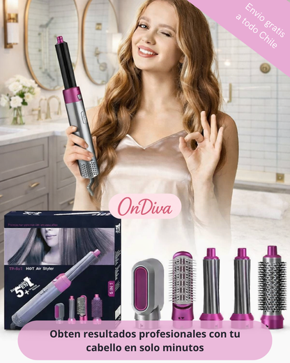 OnDiva - Cepillo Multifuncional 5 en 1