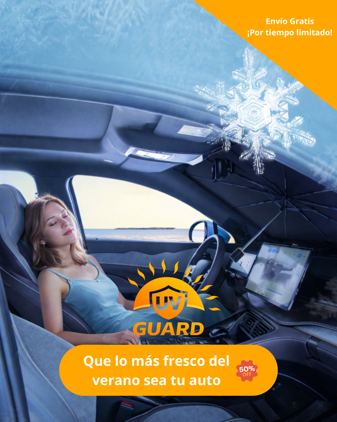 UVGuard - Sombrilla plegable anti rayos UV