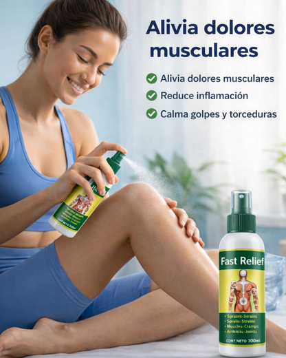 Fast Relief - Spray analgésico para dolores musculares