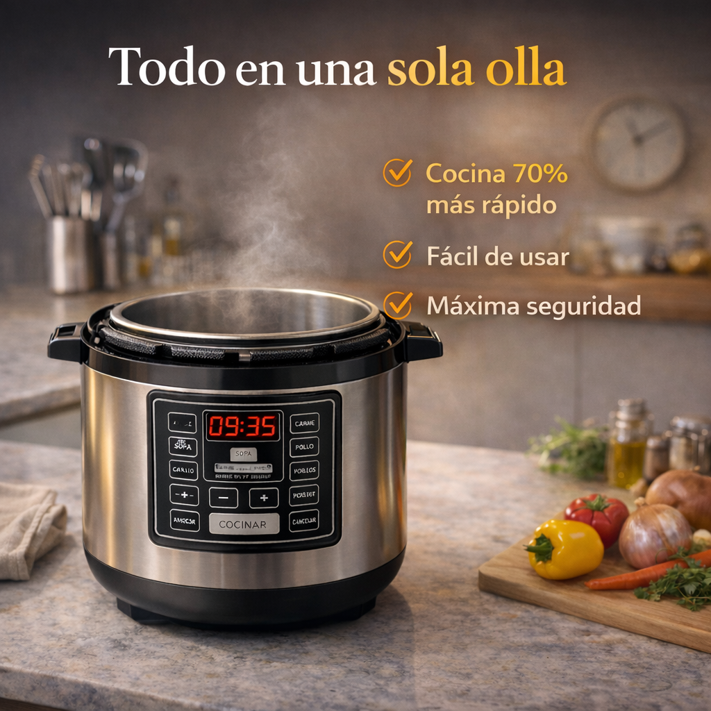 Quick Chef | Olla a Presión Eléctrica 6L