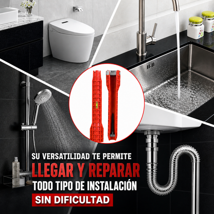 Power Plumb - Llave Plomería 8 en 1