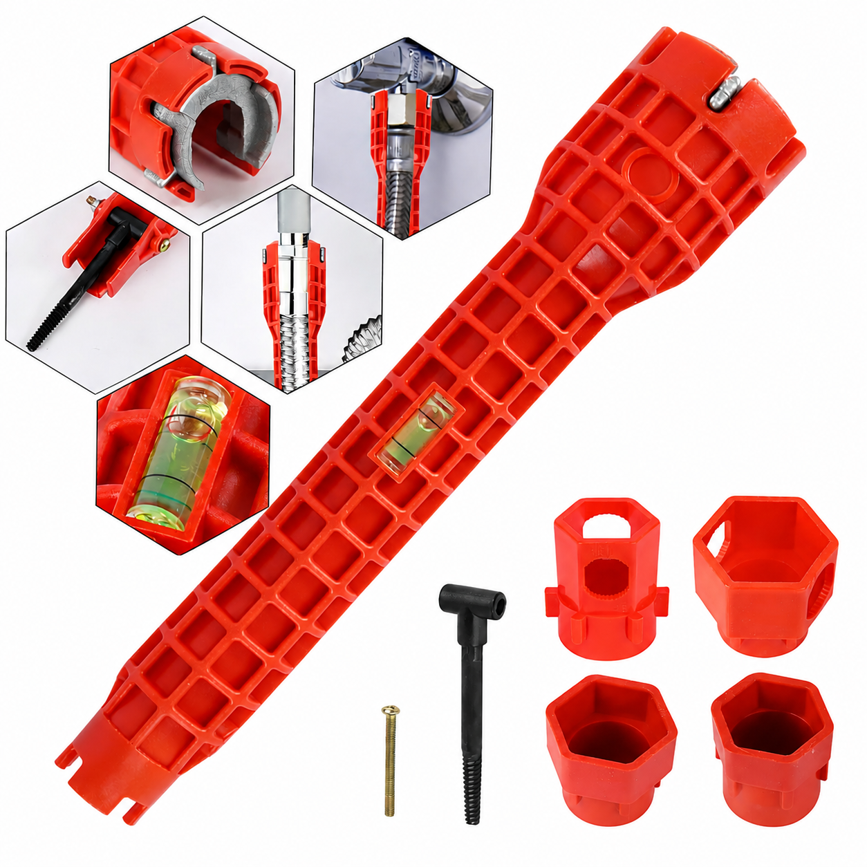 Power Plumb - Llave Plomería 8 en 1