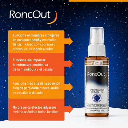 RoncOut Spray Anti Ronquidos | Descanso profundo 🌙