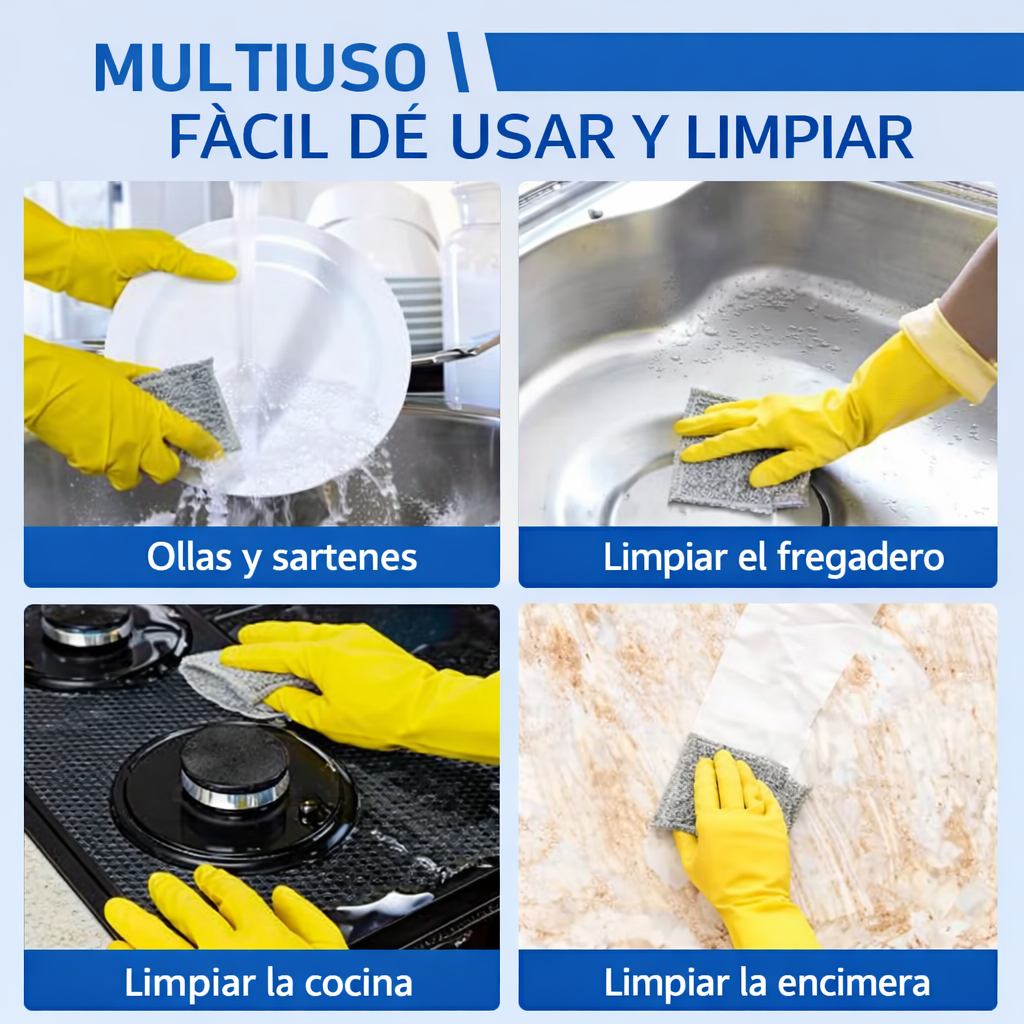 InoxCleaner™ | Pack 10 paños metálicos acero inoxidable