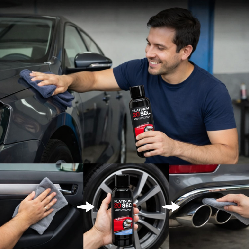 Platinum 20 SEC - Crema reparadora de rayones para autos 🚘