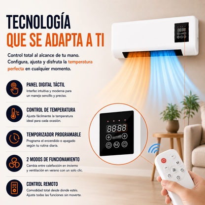 Climatizador 2 en 1 | Temperatura ideal siempre 🏠