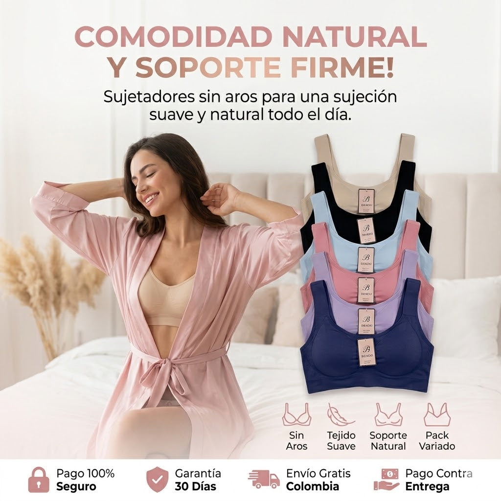 Brasier Push Up | Realza sin molestias ✨ | Compra una unidad y lleva otra de regalo